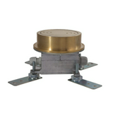 Padlódoboz sárgaréz (CuZn) fedéllel IP54-vízmentes kerek 120mm S120 R1AK+Réz Electraplan